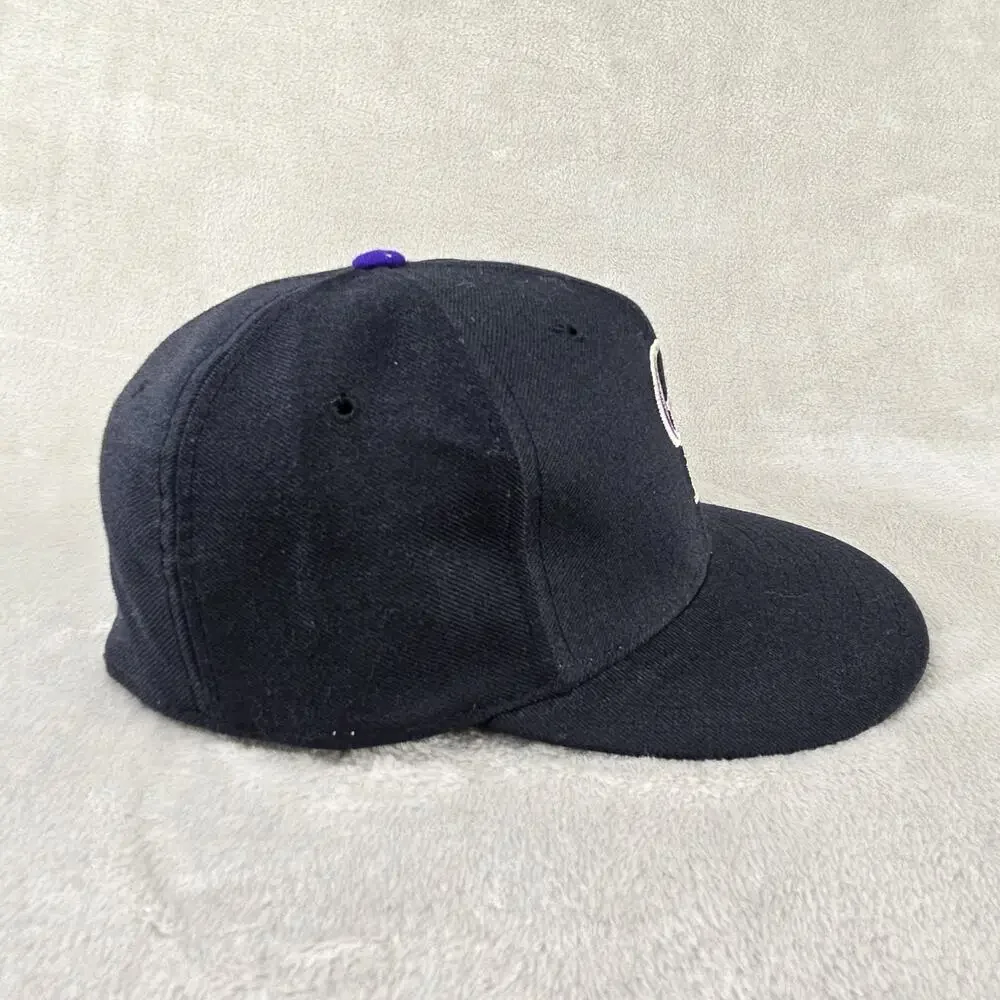 Vintage New Era Colorado Rockies Fitted Hat Sz 7 Wool Diamond Collection USA 90s